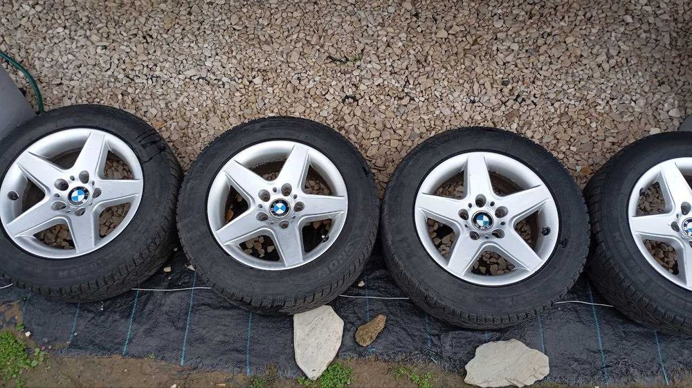 Alufelgi 16" BMW 5 E39 + opony zimowe 225x55x16