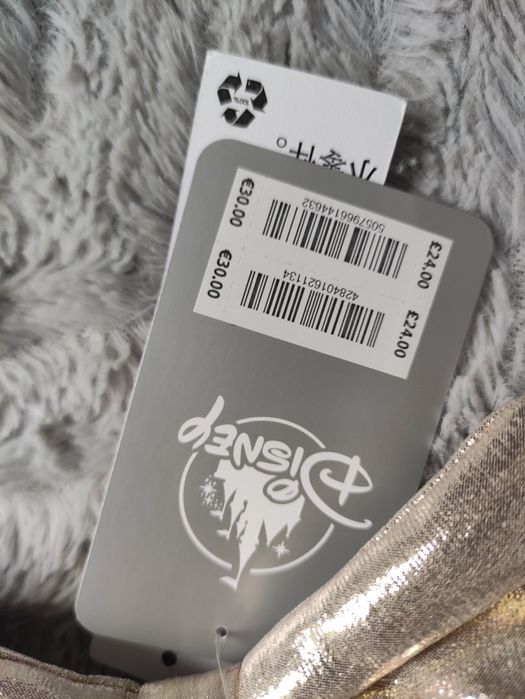 Opaska uszy Myszka Miki Minnie Disney store złota