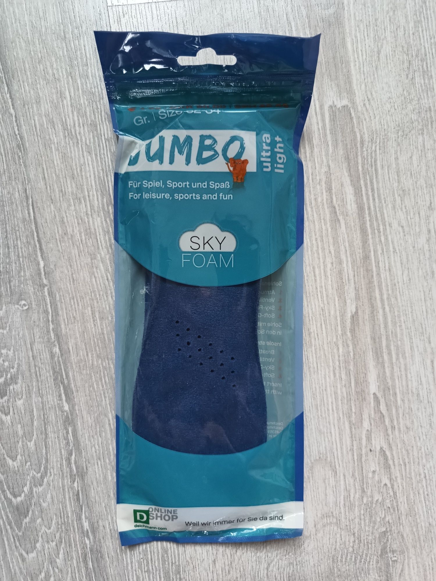 Nowe wkładki do butów piankowe Jumbo 32 - 34
