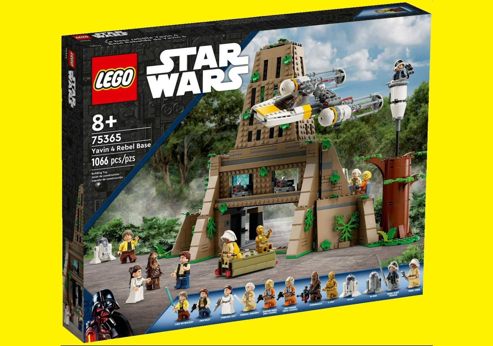 LEGO 75365 Star Wars - Baza Rebeliantów na Yavin 4 nowe 12 minifigurek