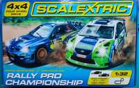SCALEXTRIC 1:32 4x4 WRC Rally Pro Championship Subaru Ford, fabr.NOWY