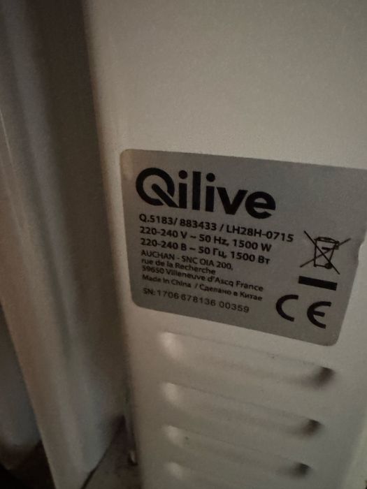 Radiador aquecedor a oleo Qlive
