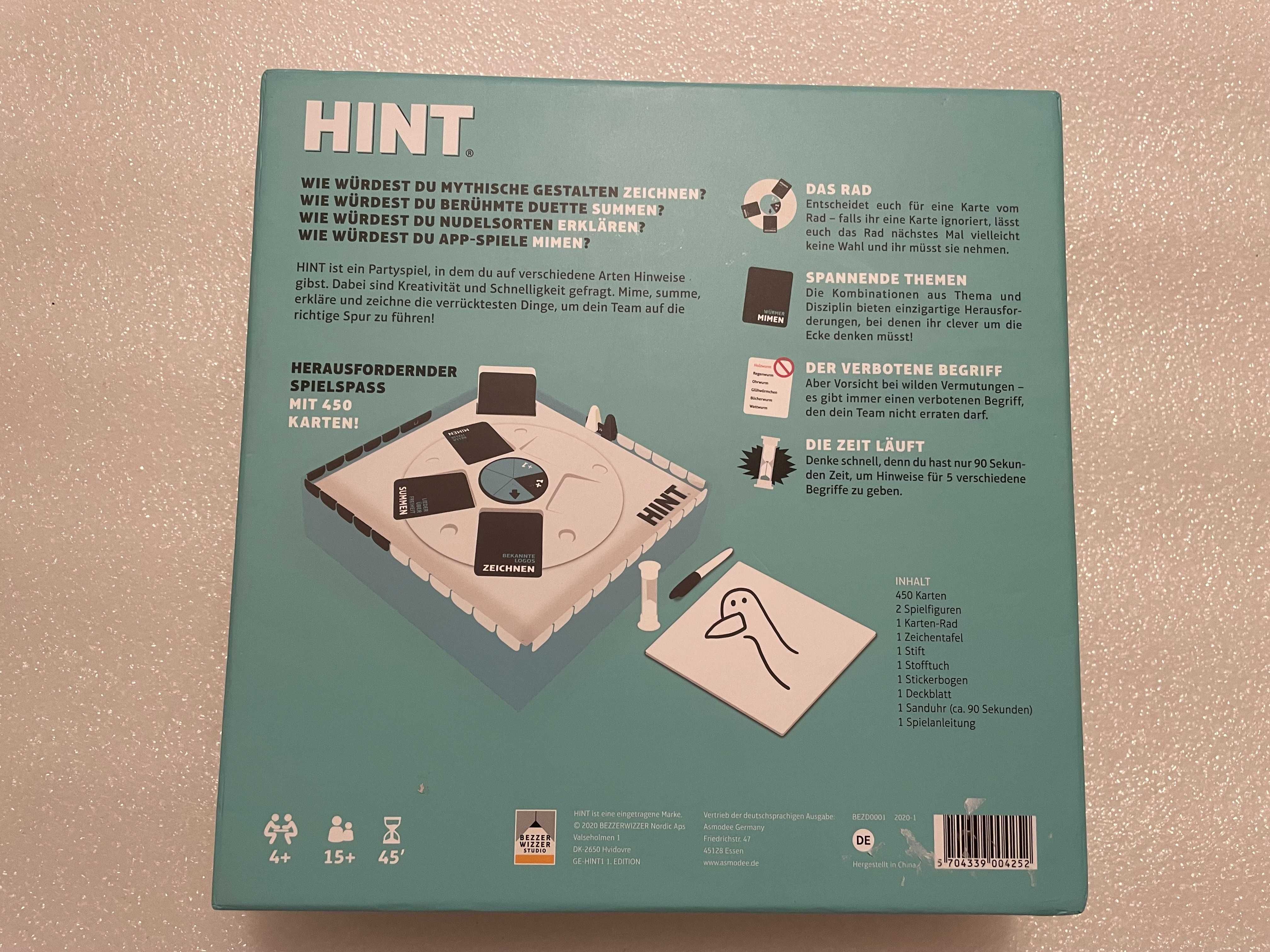 Asmodee Hint Partyspiele gra imprezowa w zgadywanie j. niem. – brak