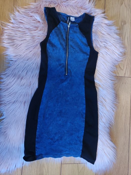 Czarna sukienka H&M – rozmiar S 100%bawełna mini