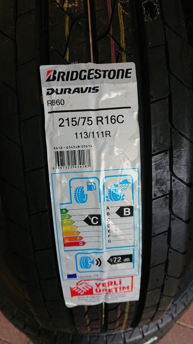 NOWE opony letnie 215/75R16C Bridgestone Duravis R660 WYSYŁKA