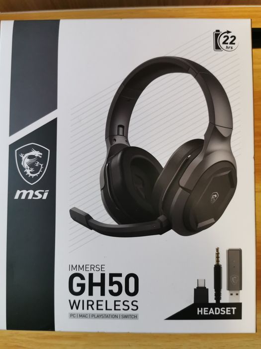 MSI IMMERSE GH50 WIRELESS słuchawki gamingowy zestaw bezprzewodowy