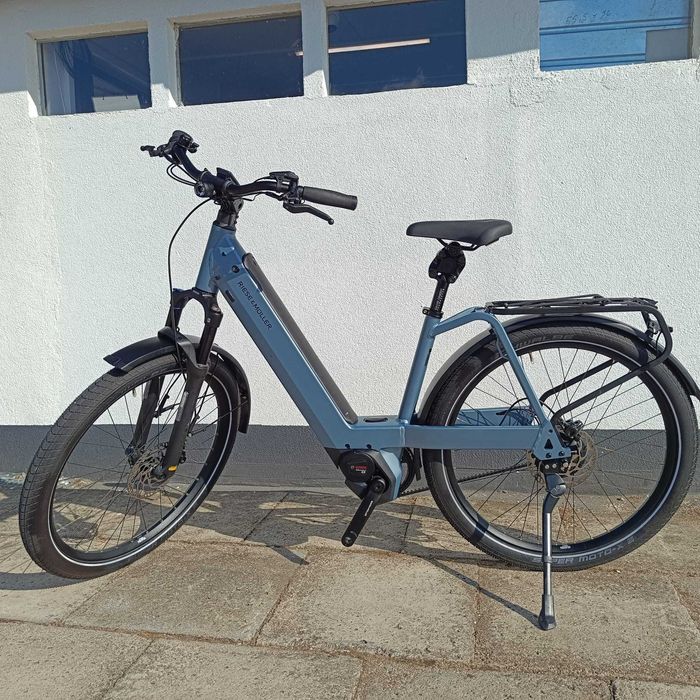 Rower Elektryczny Riese Muller Nevo GT Enviolo 750Wh Miejski Błękitny