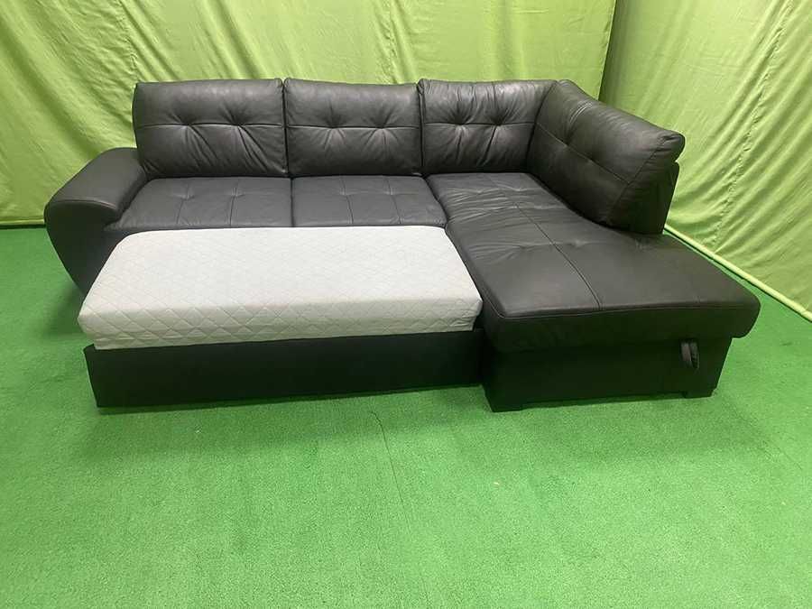 Кутовий диван. Розкладний куток. Диван з Німеччини. Шкіряний.