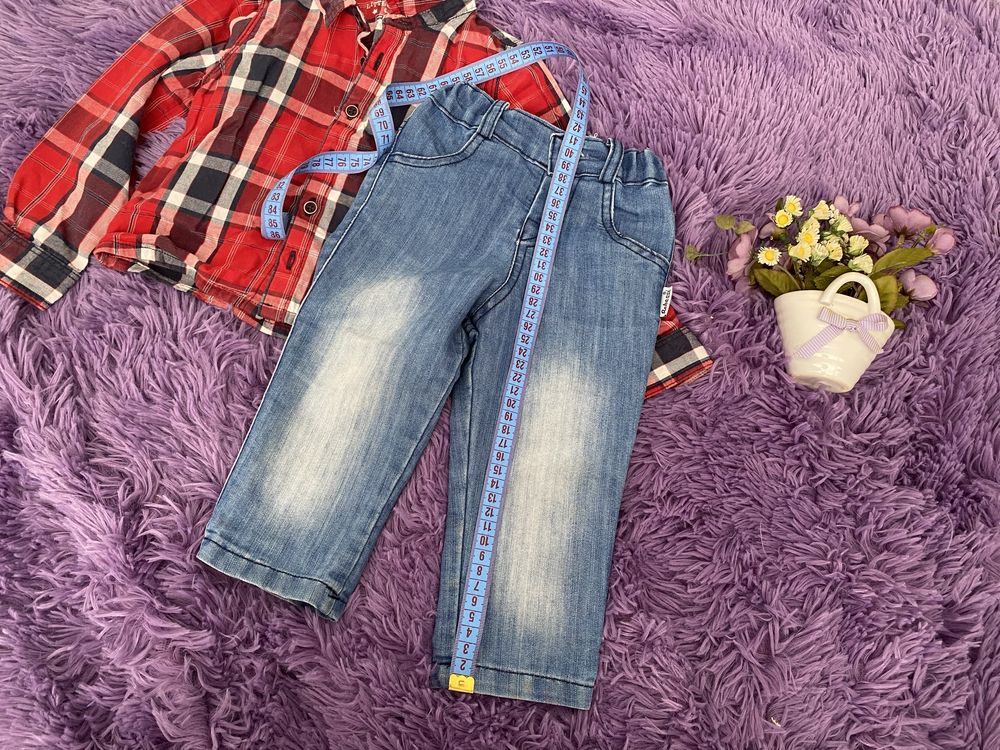 Сорочка F&F джинси на хлопчика 1,5-2 роки