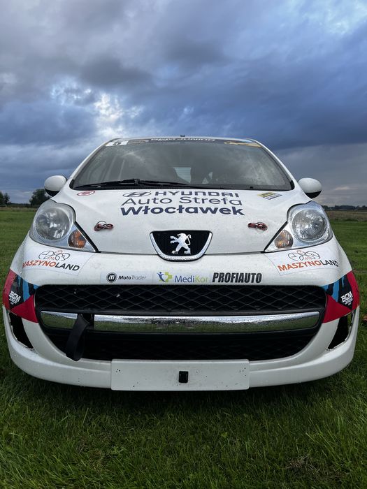 Peugeot 107 rajdówka z klatką wyścigi,wyścigiwy, sportowy, jedyny taki