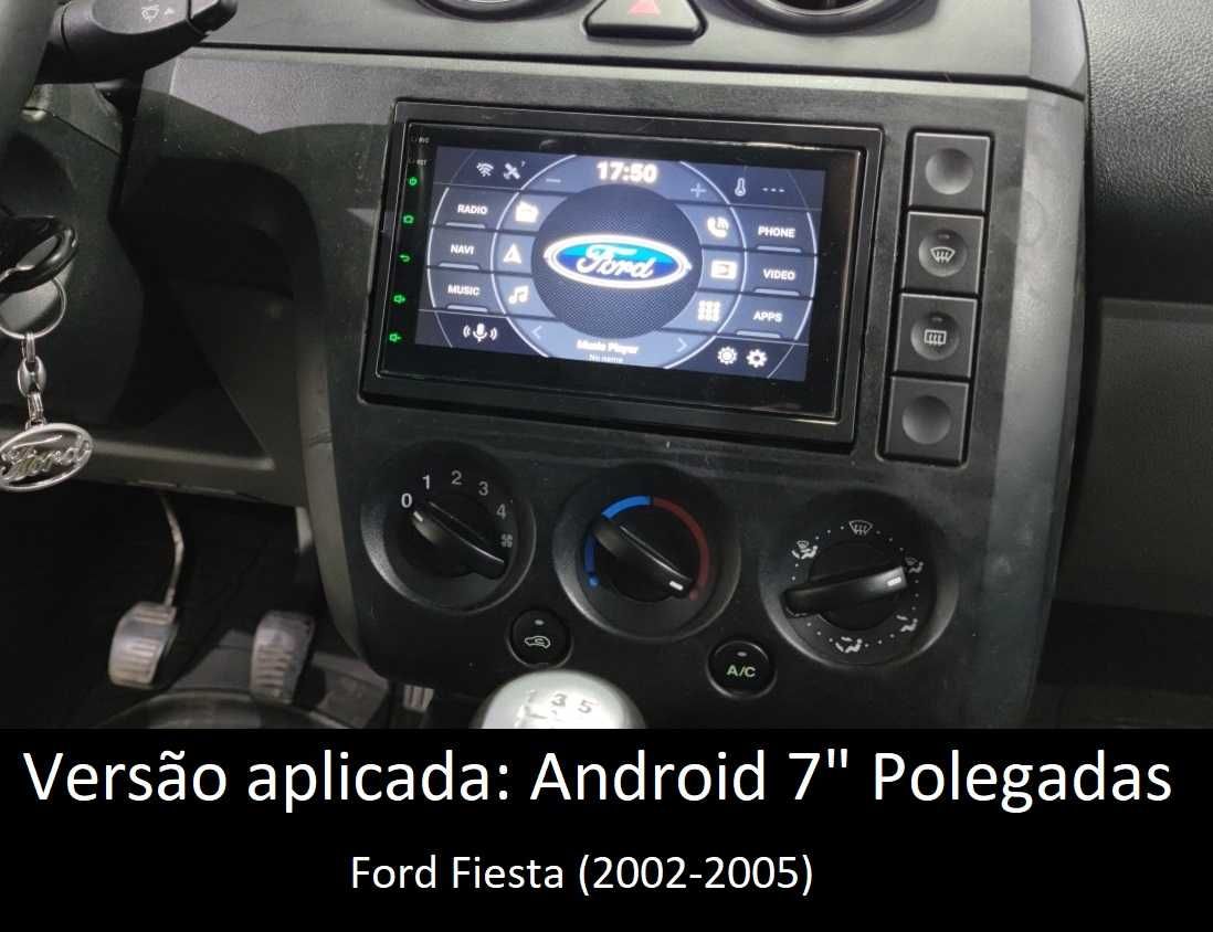 (NOVO) Rádio 2DIN • Ford Fiesta (2002 a 2008) • Android • MK5 [4+32GB]