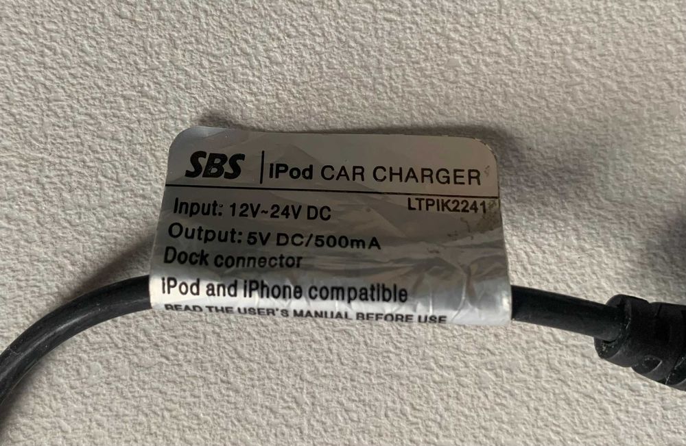 Carregador de Isqueiro iPhone 1/2/3/4 & iPod