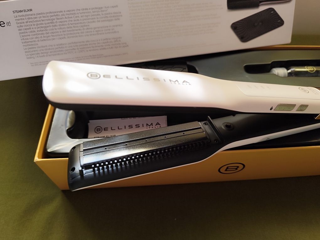 Alisador de Cabelo BELISSIMA Elixir a Vapor 11808 (Cerâmica - 170-230