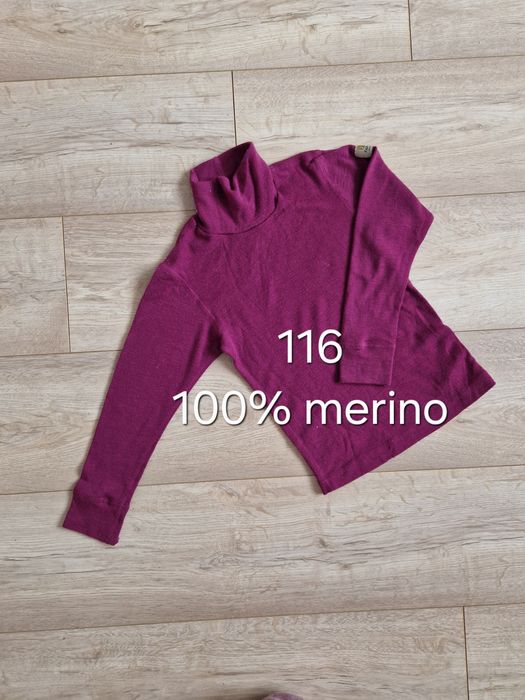 Bluzka koszulka termiczna 100% merino