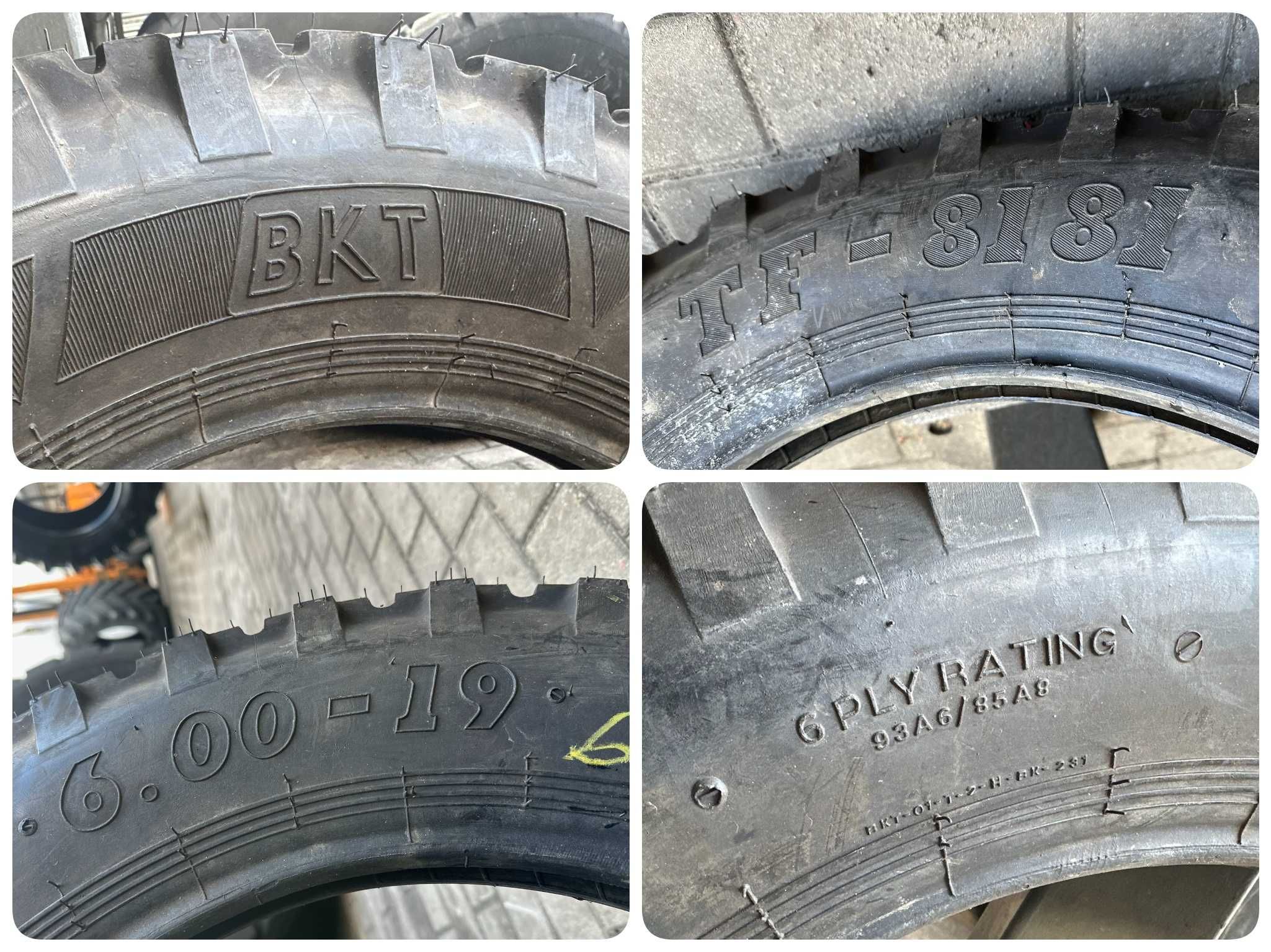 Opona Rolnicza 6.00-19 6.00R19 6.00X19 6-19 6X19 BKT TF-8181 6 PR NOWA