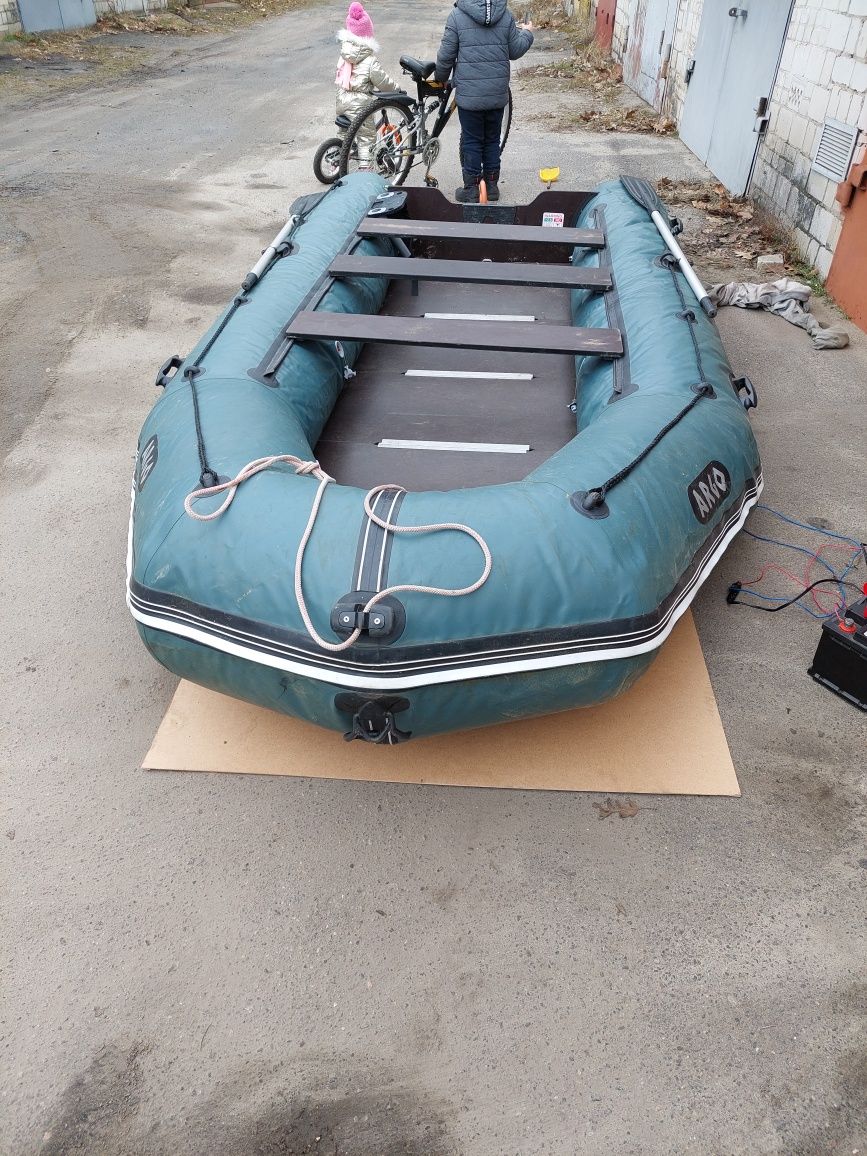 Надувний човен арго420 комплект надувна лодка
