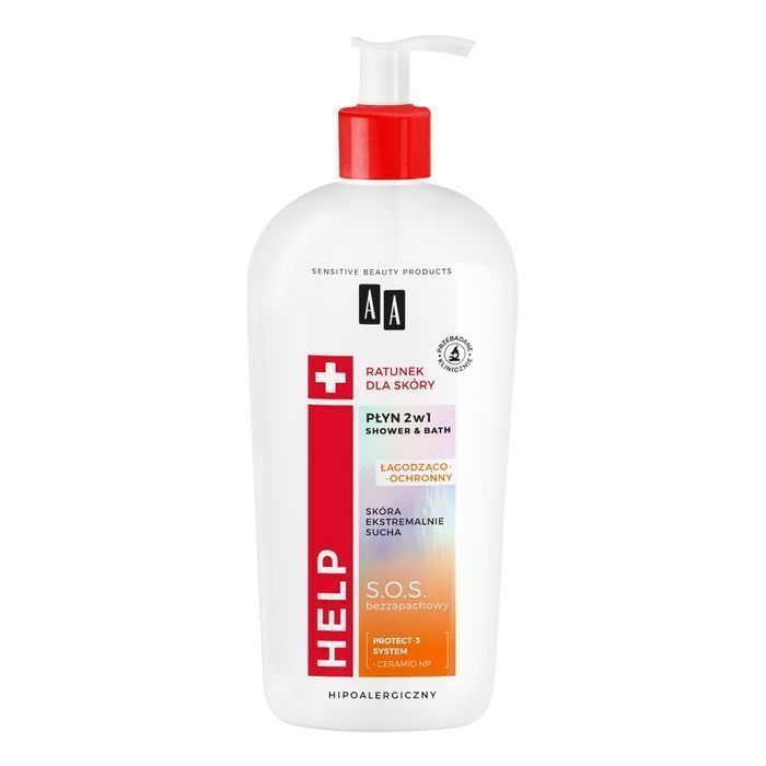 Aa Help Płyn 2W1 Shower  Bath Łagodząco-Ochronny 400Ml (P1)