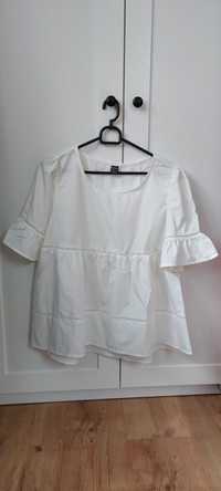 Biała bluzka oversize