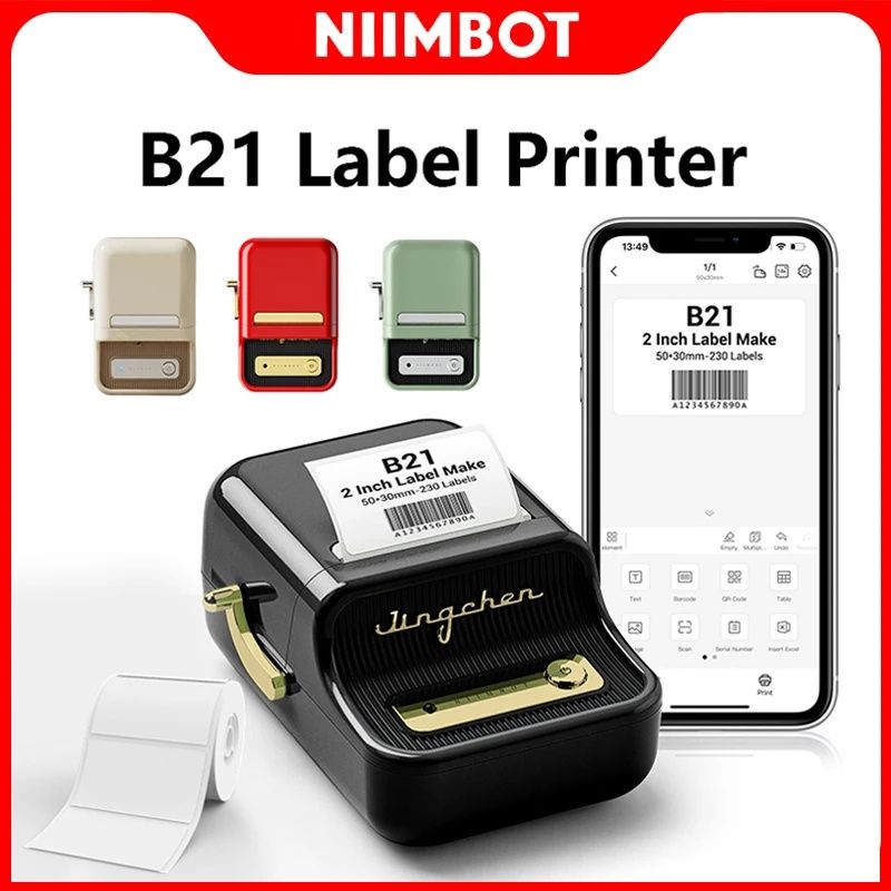 NIIMBOT B21 + 1 рулон наклеек,термопринтер