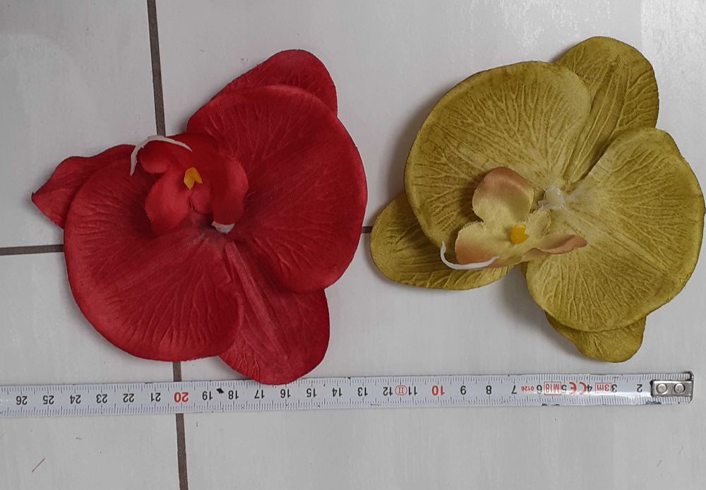 3 szt Storczyk główka wyrobowa kwiat sztuczny