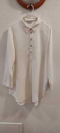 Biała Śmietankowa tunika koszula Reserved 42 / 44