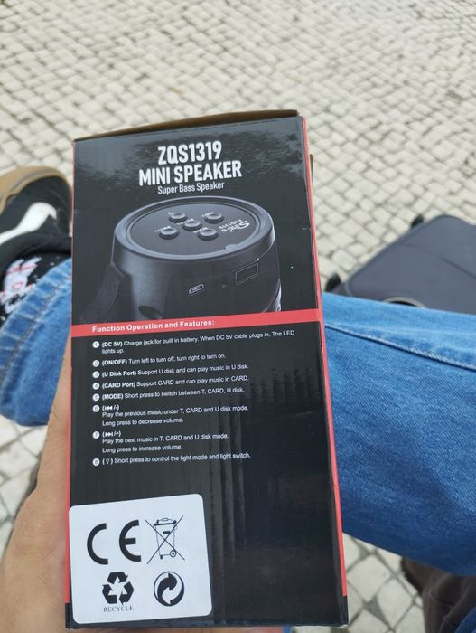 Coluna Sing-e 1500mAh