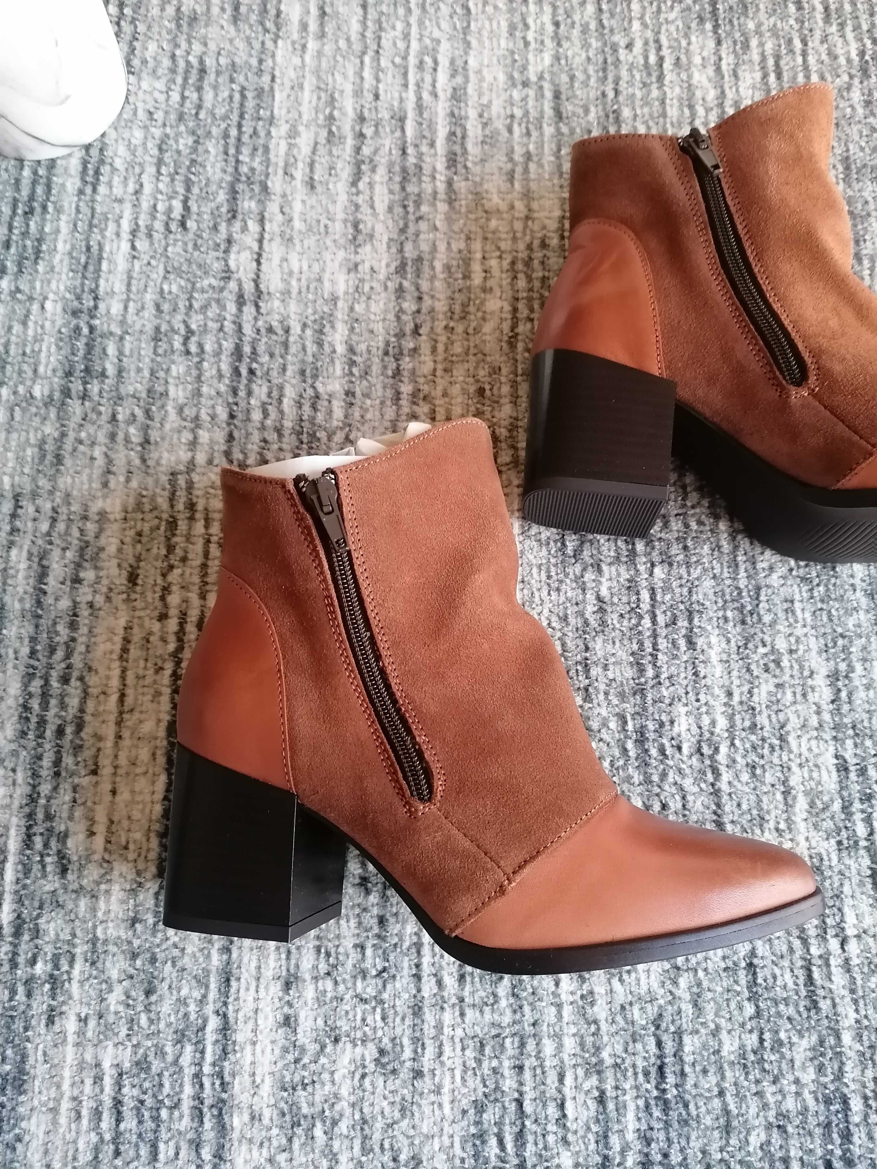 Botas novas pele genuína por dentro e por fora