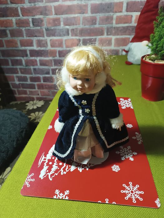 Lalka ceramiczna retro vintage