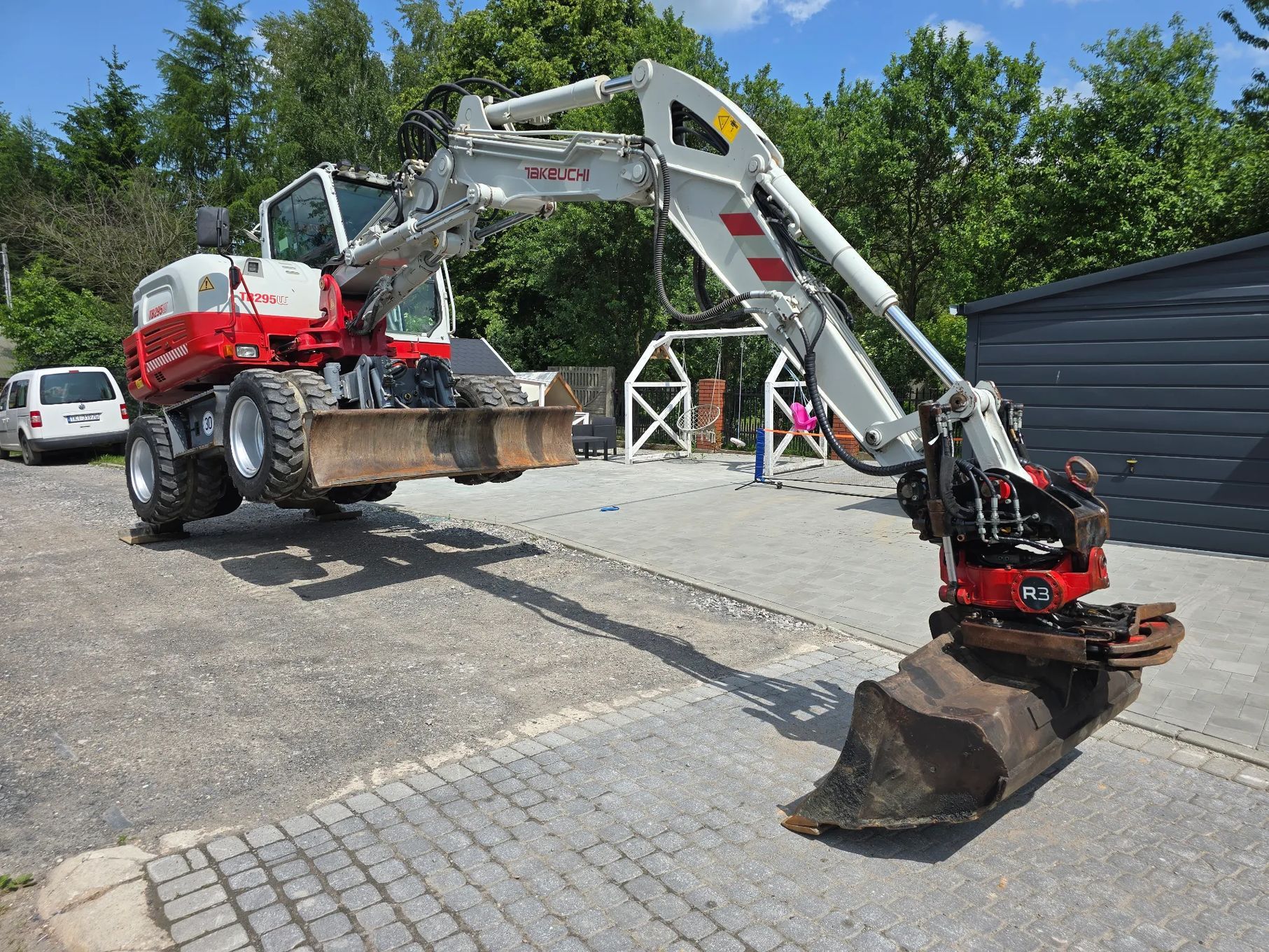 Takeuchi TB 295W Roto+Szczypce  Koparka kołowa 11 ton. Super stan. Igła! Rototilt+szczypce