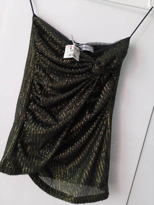 Spódnica cekinowa węzeł tulipan nowa z metką Reserved