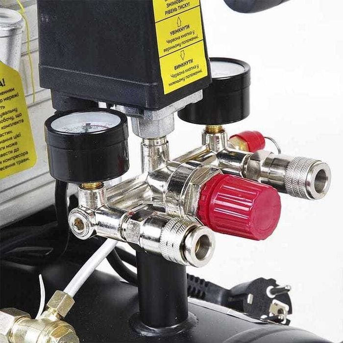 Компресор одноциліндровий 1.5кВт 24л, APRO воздушный компрессор