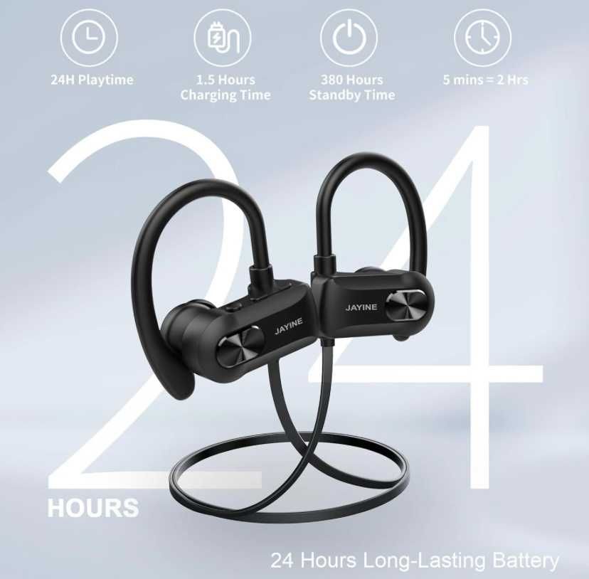 JAYINE Słuchawki Bluetooth w uchu