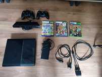 XBOX 360 SLIM E + 2 pady + KINECT + 4 gry + okablowanie