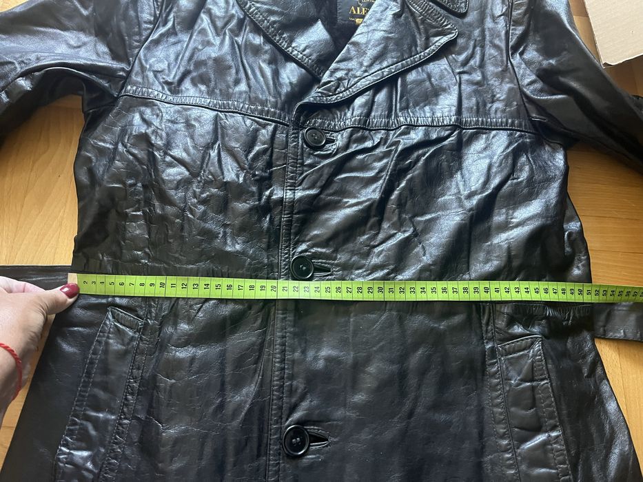 Płaszcz skórzany męski