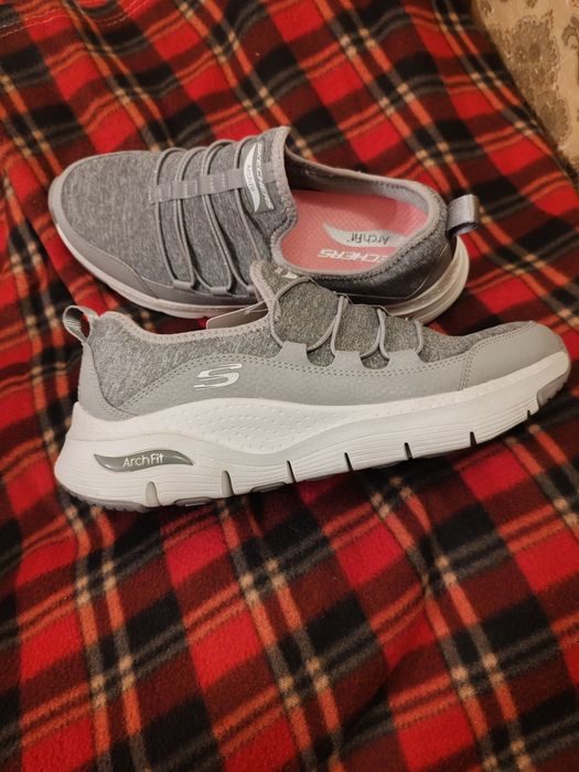 Слипоны женские Skechers ArchFit тапочки кроссовки размер 38 НОВЫЕ