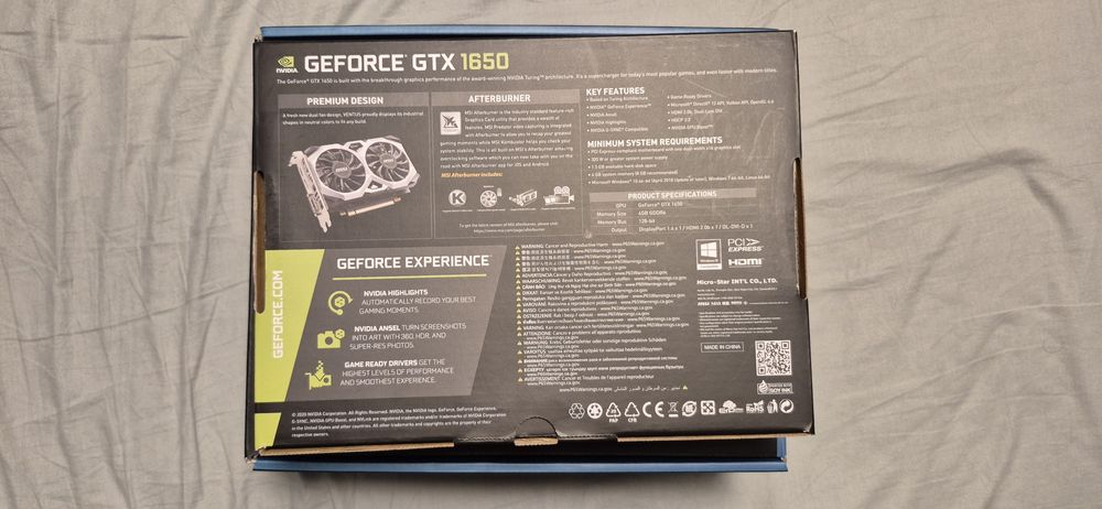 Conjunto Gtx 1650 OC 4GB + PSU 500W Fully Modular Kolink Enclave