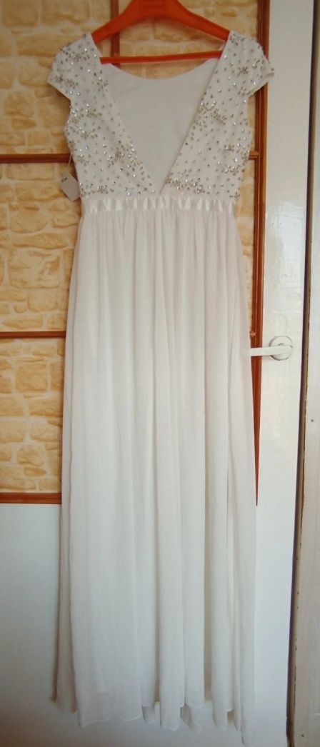 Suknia ślubna Chiara Forthi nowa 36 biała romantyczna wyszywana nowa
