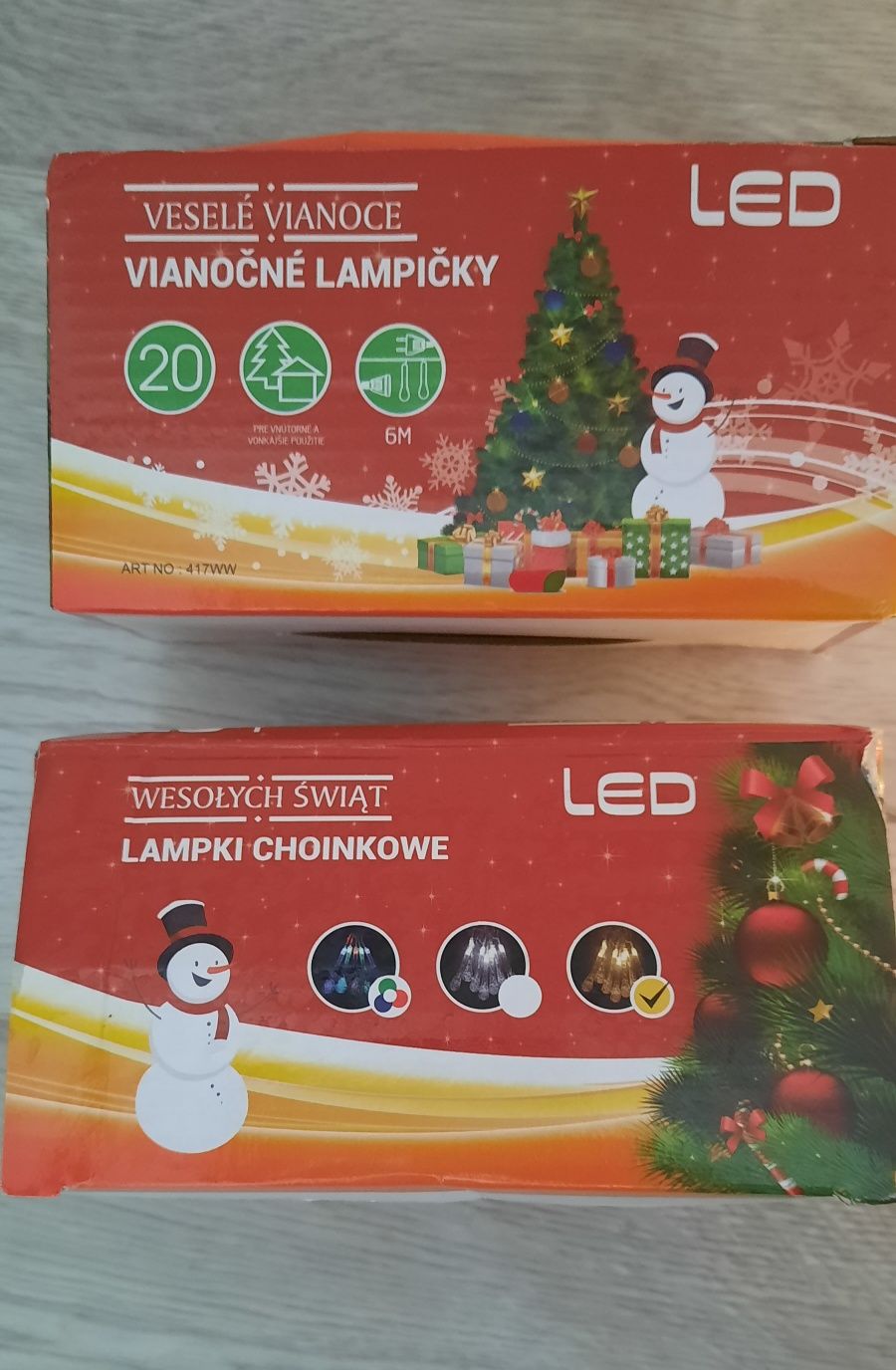 Lampki zewnętrzne 2 op nowe