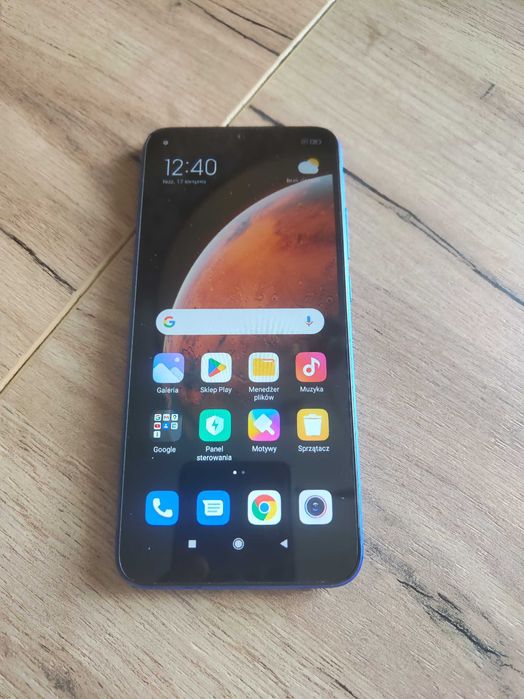 Telefon Xiaomi Redmi 9C 2/32 Twilight Blue pudełko ładowarka