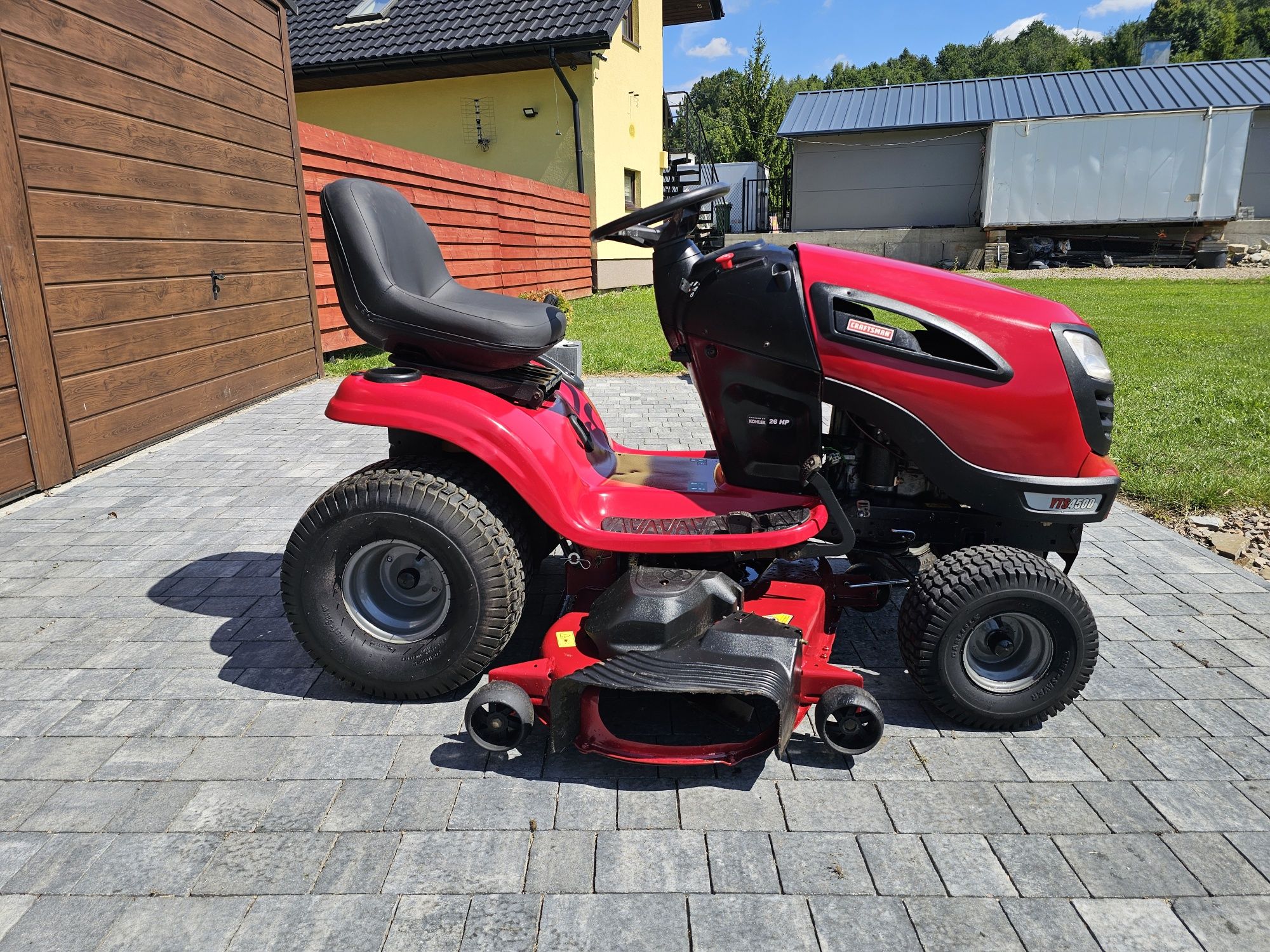 Traktorek kosiarka CRASTMAN 26KM V2 pompa,  profesjonalny