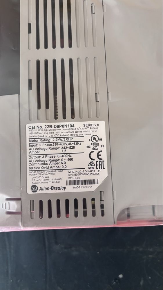 Variadores de Frequencia  Allen Bradley