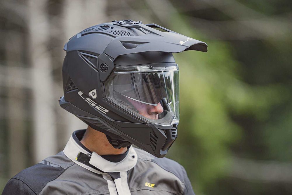 NOWY Kask Cross LS2 ATV MX702 Pioneer 2 Enduro + BLENDA XL 61-62cm