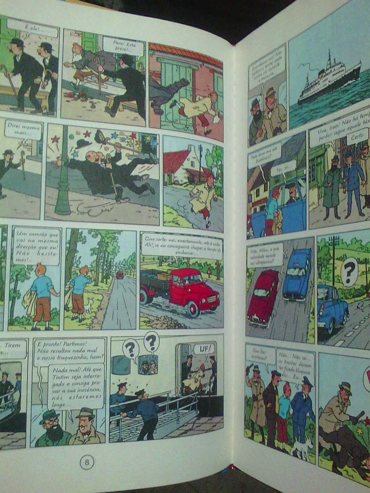 Livro Aventuras de Tintim As a Ilha Negra de Herge (Capa Dura)