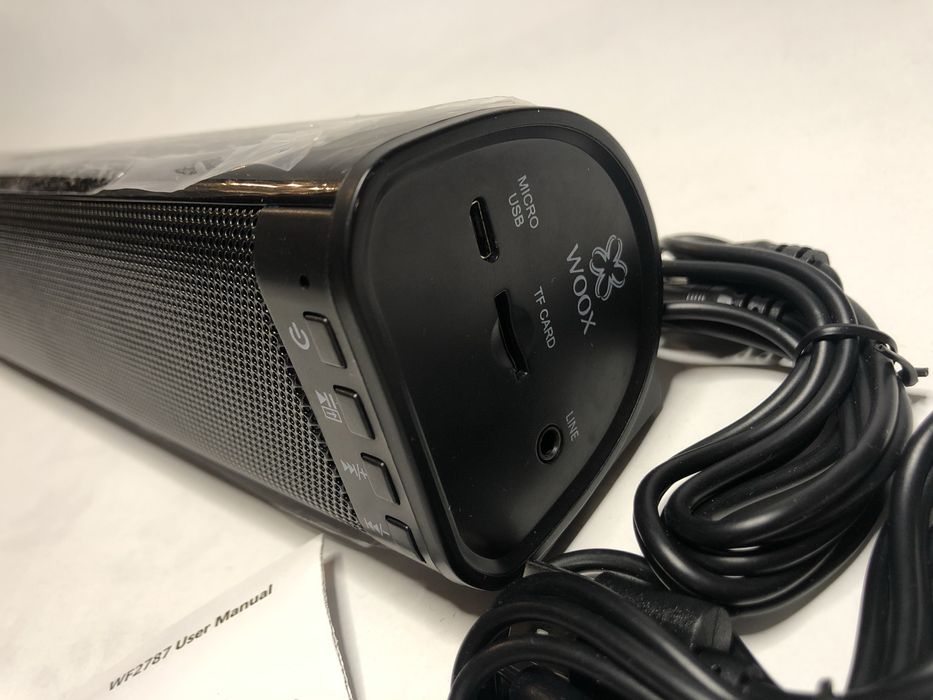 Coluna Mini soundbar preta 5,5w*2 Nova em caixa !