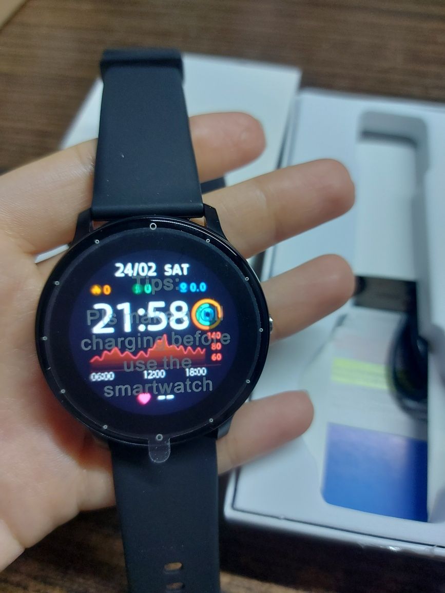 Zegarek smartwatch nowy czarny dużo funkcji