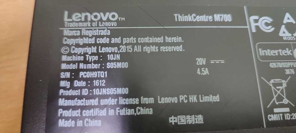 Lenovo ThinkCentre M700 i3
