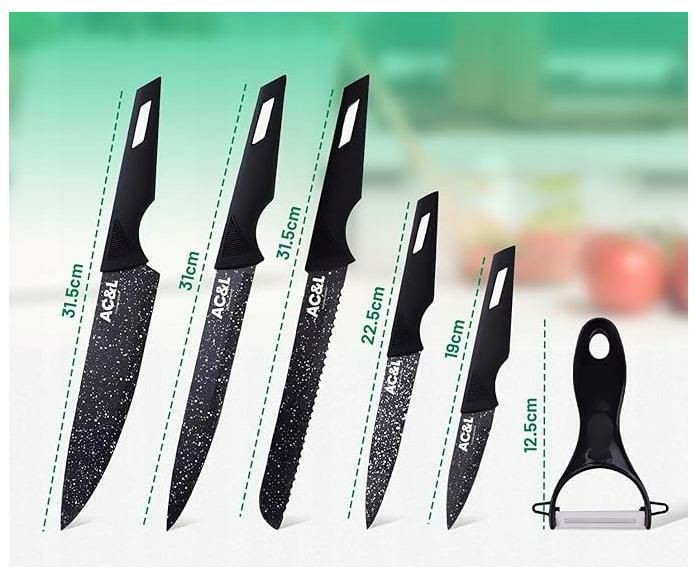Zestaw noży kuchennych- 6 sztuk