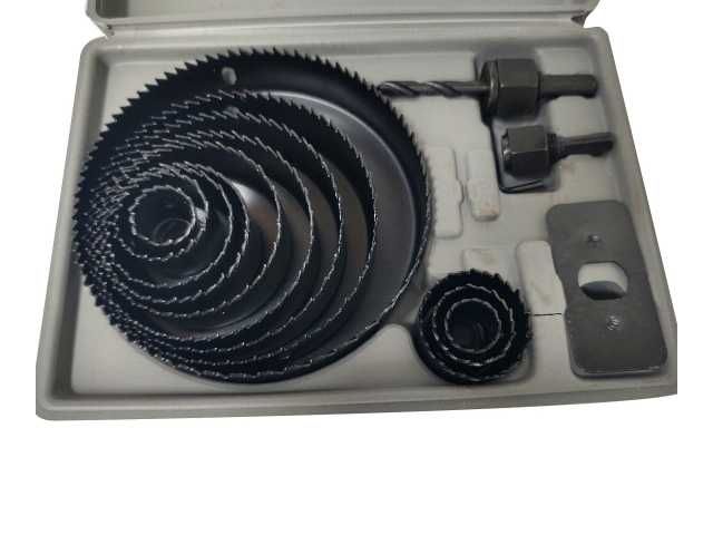 Otwornica OTWORNICE FREZ do DREWNA PCV Płyta G-k. ZESTAW 16el 19-127mm