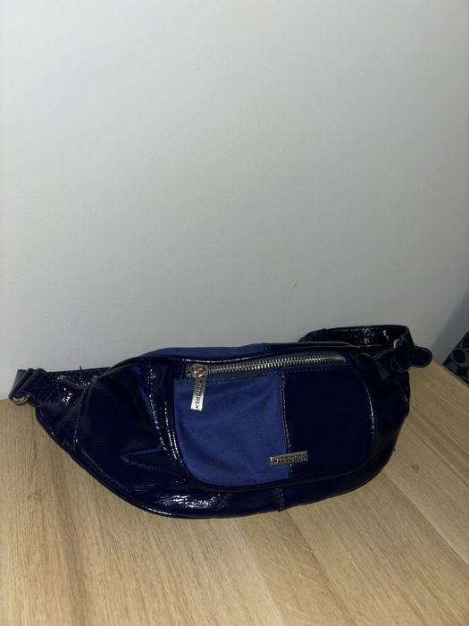 Nerka wittchen skórzana granatowa