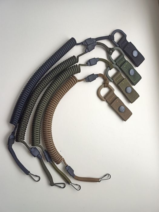 Тренчик шнур страховочный спираль койот/черный/олива/камуфляж